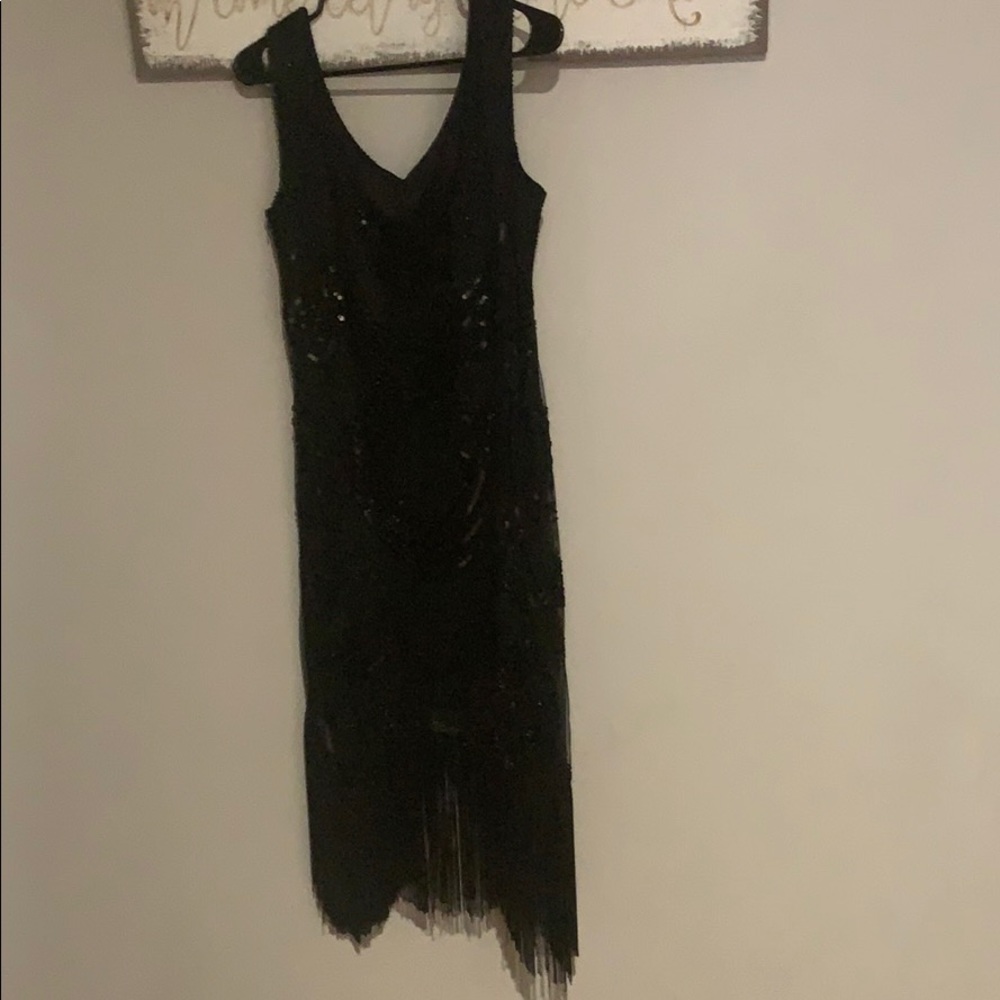 Brand New V-Neck Black Dress